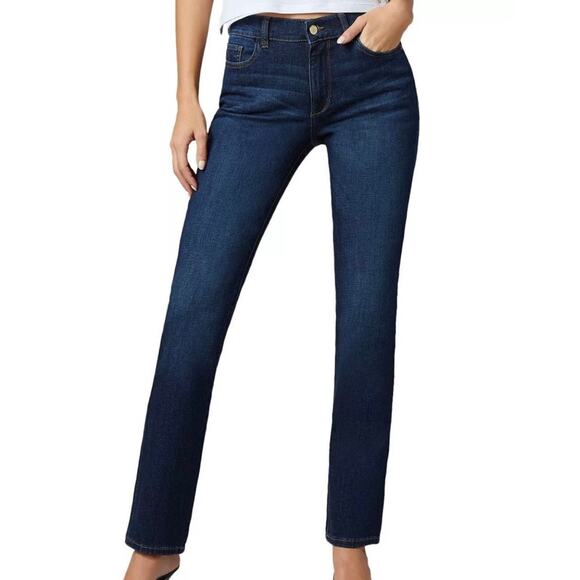 DL1961 Coco Straight Mid-Rise Curvy Jeans Size 32 - Picture 1 of 9